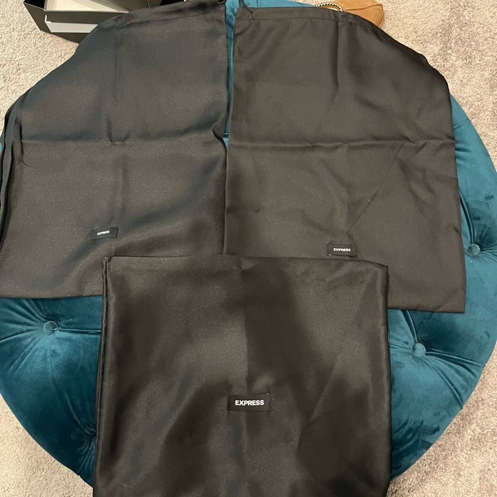Express Elegant Black Satin Dustbags